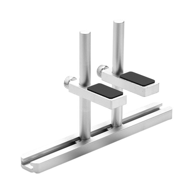 Miulika GPU Support Bracket Dual Brace Aluminum Alloy Graphics Card GPU Brace Adjustable silvery 8cm