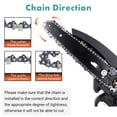 thumbnail image 3 of Mini Chain Guide Bar Combo, Manganese Steel, Faster Speed,and Wear  Gear Teeth, Heat Treated and Hardened Rivets, Lightweight, Long Life,  Cutting, 3 of 8