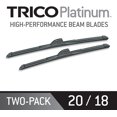 thumbnail image 1 of TRICO Noir 25-2018 Balais d'Essuie-glace de Poutre Haut de Gamme - 20 Pouces+ 18 Pouces, Lot de 2, 1 of 5