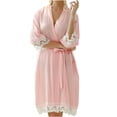 thumbnail image 2 of LSLJS Pyjama d'Intérieur Mode pour Femmes Pyjama à Manches Longues pour Femmes Chemises de Nuit Peignoirs d'Intérieur, Peignoirs Cadeaux pour Femmes, 2 of 6
