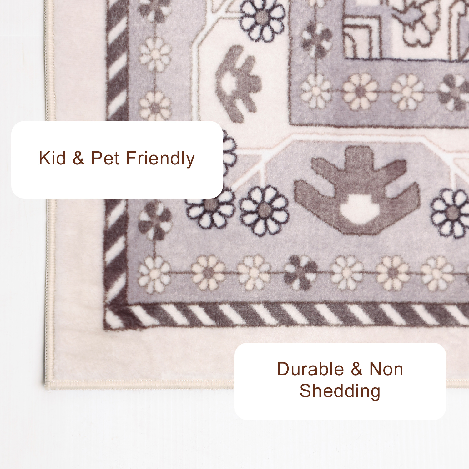 ECARPET Oriana Machine Washable Traditional Area Rug for Living Room, Bedroom, Dining Entrance, Hallway and More