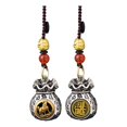 thumbnail image 2 of Clearance! Chinese Zodiac Wealth Bag Pendant Charm For Daily Fortune Rotating God Of Wealth Bag Luck And Keychain For Good Fortune, 2 of 9