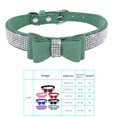 thumbnail image 4 of pitrice Bling Crystal Cat Collar Metal Adjustable Puppy Bow Tie Rhinestone Soft Collars Pet Supplies for Small Medium Dogs, 4 of 5