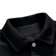 thumbnail image 4 of RXIRUCGD Manteau à Capuche Décontracté pour Homme, Coupe Ample, Uni, à Manches Longues, Sans Capuche, Manteaux d'Extérieur Décontractés, Noir, Taille : M, 4 of 6
