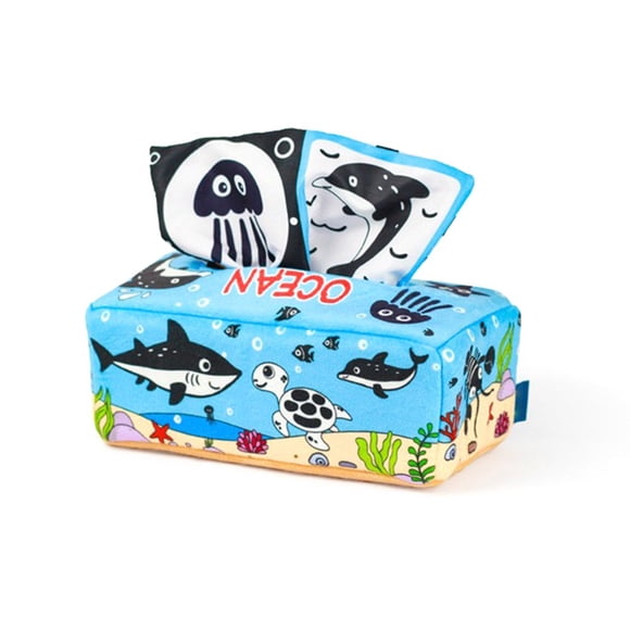 Jouets Essuie-Tout Exercice des Doigts Doux Sécuritaire Montessori Durable Créatif Bébé Simulé Peluche Boîte de Rangement