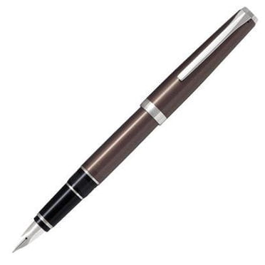 PILOT Metal Falcon Collection Fountain Pen, Brown Barrel, Medium Nib (60672)