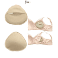 thumbnail image 3 of BIMEI 2 Pairs Cotton Protect Pocket For Mastectomy Silicone Breast Forms Cover Bags for Prosthesis Artificial Fake Boobs Triangular 2 Pair Beige S, 3 of 6