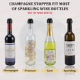 thumbnail image 3 of 3 Pcs Bouchons de Champagne, Préservateur de Bouteille Réutilisable en Liège Garde le Vin Champagne Vin Pétillant Frais Réutilisable Vin Préservateur de Champagne, 3 of 7