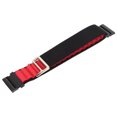 thumbnail image 4 of Stretch Woven Nylon Smartwatch Band Strap Replacement Accessory Fit for Fitbit Versa 4 3 Sense 2 Black and Red, 4 of 9