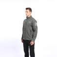 thumbnail image 4 of LSLJS Outdoor Skin Soft Warm Fleece Sports Stand-up Collar Men's Jacket( Gray, XL), 4 of 9