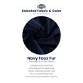 thumbnail image 2 of Ultimate Sack 6000 6-Foot Bean Bag Chair Oversized Foam Lounger, Navy Fur Cover, 2 of 7