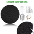 thumbnail image 4 of Qenwkxz 12PCS Charcoal Filters for Kitchen Compost Bin Activated Charcoal Compost Bin Filters Round Replacement Compost Filters Compost Bin Kitchen Charcoal Filter 16cm for Countertop Bin, 4 of 8