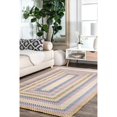 thumbnail image 2 of nuLOOM HJFV09A-305 Tressé Shay Intérieur/extérieur Bleu Multi 3' x 5' Zone Tapis, 2 of 2