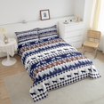 thumbnail image 3 of Wolf Animal Duvet Insert Queen,Botanical Pine Tree Down Comforter,Rustic Checkered Buffalo Plaid Comforter Set for Home Room Decor,Geometric Bear Paw Print Bedding Set with 2 Pillowcases,Reverse, 3 of 6