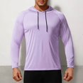 thumbnail image 1 of Gym Shirts for Men Long Sleeve UPF 50+ Sun Shirts Compression Fit Fishing Shirt Raglan Quick Drying Workout Hoodies, 1 of 5