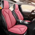 thumbnail image 1 of Pink High Density Foam Core Car Seat Cushion Set Seat Pad Backrest Headrest Triple Set Mesh Cover Ventilated Cooling Automotive Accessory Pink All Seasons Complete Interior Set, 1 of 7