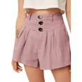 thumbnail image 3 of B91xZ Shorts de Course pour Femmes Taille Haute à Cordon Shorts Larges Décontractés, Rose G, 3 of 3