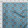 thumbnail image 3 of oneOone Cotton Silk Turquoise Blue Fabric Asian Block Sewing Craft Projects Fabric Prints by Yard 42 Inch Wide, 3 of 4