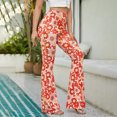 thumbnail image 4 of Birdeem Pantalons Longs Décontractés pour Femmes Taille Haute Été Imprimé, 4 of 8