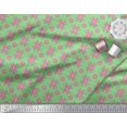 thumbnail image 3 of Soimoi Polyester Crepe Fabric Dot & Floral Artistic Decor Fabric Printed Yard 52 Inch Wide, 3 of 5
