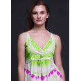 thumbnail image 2 of Bimba Robe Longue Chic Imprimée Teinture sur Nœuds pour Femme, Style Bohème, Maxi d'Été, Tenue de Plage - X-Grand, 2 of 6