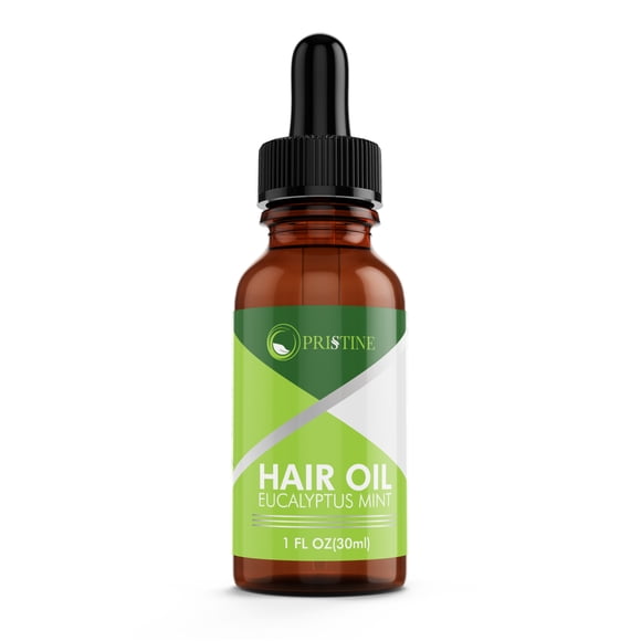 Pristine Hair Growth Oil with Virgin Argan Oil, Jojoba Oil, Vitamin E, Avocado Oil, Almond Oil, Pumpkin Seed Oil, for Stronger, Thicker, Longer Hair, 1 FL OZ.