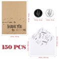 thumbnail image 3 of CIMAXIC Party Partykindom 150 Ensembles Cartes de Remerciement Ensemble Cartes de Vœux Notes avec Enveloppes Kraft Autocollants Cartes de Remerciement pour Toutes les Occasions,7.87"X5.91"X0.04 Pouces, 3 of 4
