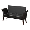 thumbnail image 2 of Convenience Concepts Designs4Comfort Storage Bench Espresso Faux Leather, 2 of 2