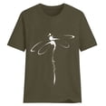 thumbnail image 3 of 2025 Femmes Décontracté Imprimé T-Shirts de Compression pour Femmes T-Shirt Col Rond Manches Courtes T-Shirt pour Femmes Hauts, 3 of 3