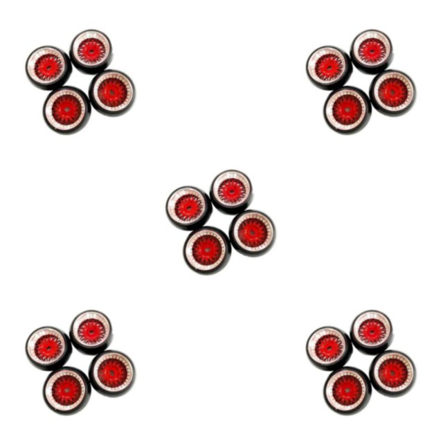 Baohd 1/2/3/5 RC Wheel Rim Tires Reliable and High-Performance for Wltoys K969 K989 P929 128 Scale Buggy Hobby Red 5PCS