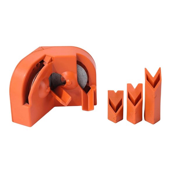WHEANG Drill Bit Sharpener Drill Bit Sharpener for All Bits Multipurpose Drill Bit Grinding Sharpener for High Speed Steel Masonry Carbide Cobalt & Tin Coated Drill Bits One Size Orange