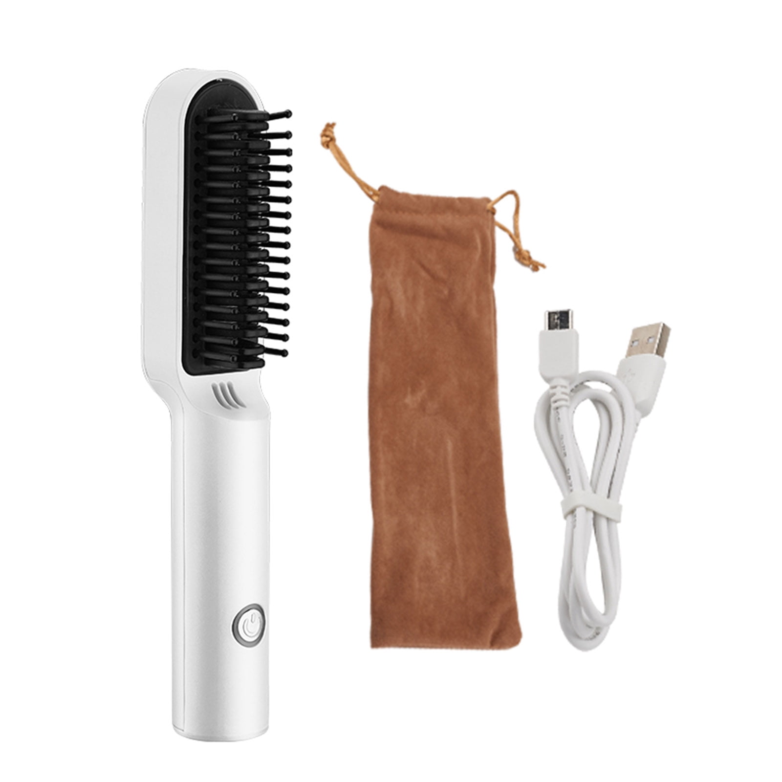 Amdohai Professional Straight Hair Comb Wireless Rechargable Hair Straightener & Curler Perfect Straight Flat Iron