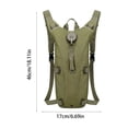 thumbnail image 3 of Dvkptbk Hydration Backpack 3L Water Bladder Lightweight Water Backpack for Hiking Cycling Running Camping Leakproof Green, 3 of 6