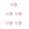 thumbnail image 1 of Redempat Fashionable Polarized Lens Small Frame Sun Glasses For Trendy Style gold pink yellow C15 5Set, 1 of 6