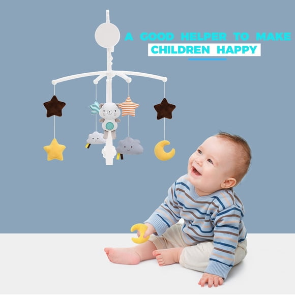 Agiferg Baby Bed Bell Rattle Toys Baby Toy 0-12 Months Crib Mobile Music Bed Rattle