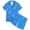 Blue, variant on TBWNWG Girls Sleepwear & Robes Comfortable Satin Pajama Set for Kids with Ocean Bow Print - for Daily Casual Wear and Relaxing,Sizes 8-9 Years