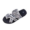 thumbnail image 1 of CHGBMOK Ladies Sandals Sequin - Embellished Cross - Strap Flip - Flop Sandals Sizes 36-43, 1 of 9
