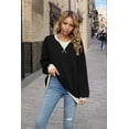 thumbnail image 3 of T-shirts à Manches Longues pour Femmes Noir TTG, 3 of 8