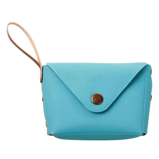 Makaron Purse Solid Candy Color Buckle Student Handbag