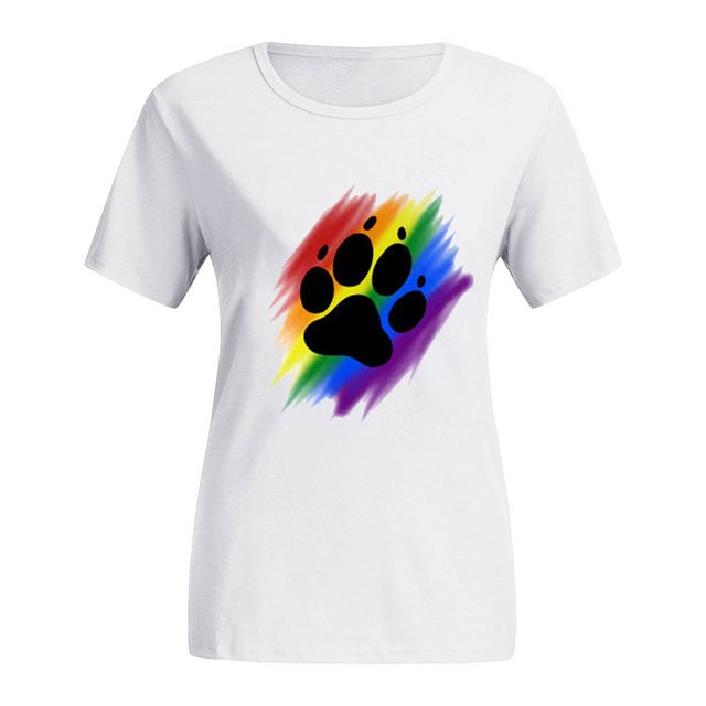CEHVOM T-Shirts à Col Rond pour Femmes Grande Taille Imprimés, T-Shirt Graphique à Manches Courtes avec Imprimé Chat