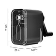 thumbnail image 3 of LSLJS Pencil Sharpener Black Manual Pencil Sharpener with More Robust Helical Blade To Fast Sharpen for Kids School Classroom Home, Manual Pencil Sharpener, 3 of 8