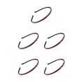 thumbnail image 2 of serony Bandeau de Lavage de Visage Bandeau en Faux Cuir Style Simple Multicolore Fournitures pour la Maison Accessoire de Mode Bandeaux pour Femmes Rouge 5Ensemble, 2 of 6
