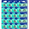thumbnail image 1 of Murata 370 SR920W Battery 1.55V Silver Oxide Watch Button Cell (20 Batteries), 1 of 5