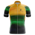 thumbnail image 1 of Black/Green/Yellow Men's Cycling Jersey - L, 1 of 3