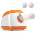 thumbnail image 1 of Automatic Dog Ball Launcher with 3 ETPU Balls, Adjustable 26-79ft Launch Distance, 5200mAh Rechargeable Battery, Orange Pet Fetch Toy for Medium and Large Dogs, Indoor & Outdoor Use, 1 of 6