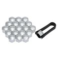 thumbnail image 1 of 20pcs Universal 21mm Wheel Nut Covers Lug Nut Caps Screw Protector, 1 of 8