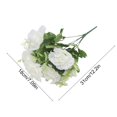 thumbnail image 3 of Cheapark 5 Stems Simulation Flower Bouquet Artificial Roses Centerpiece for Mother's Day Party Wedding Hall Indoor Home Decor, 3 of 6