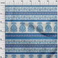 thumbnail image 3 of oneOone Georgette Viscose Medium Blue Fabric Asian Block Craft Projects Decor Fabric Printed By The Yard 42 Inch Wide, 3 of 4