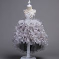 thumbnail image 2 of HNMKIU Robes pour Filles Enfants Bébé Performance Robe Pailletée Mignonne Nœud pour Fête de Noël Printemps Été Tenue Formelle, 2 of 4