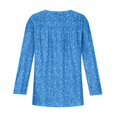 thumbnail image 4 of CEHVOM Blouse à Manches Longues Col en V Imprimée pour Femmes Grande Taille, Liquidation, 4 of 8